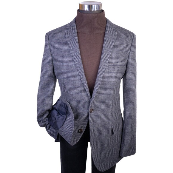 J.Crew Ludlow Sport Coat Casual Jacket Wool Plaid Two Button Sz 42L Blazer EUC - Picture 2 of 16